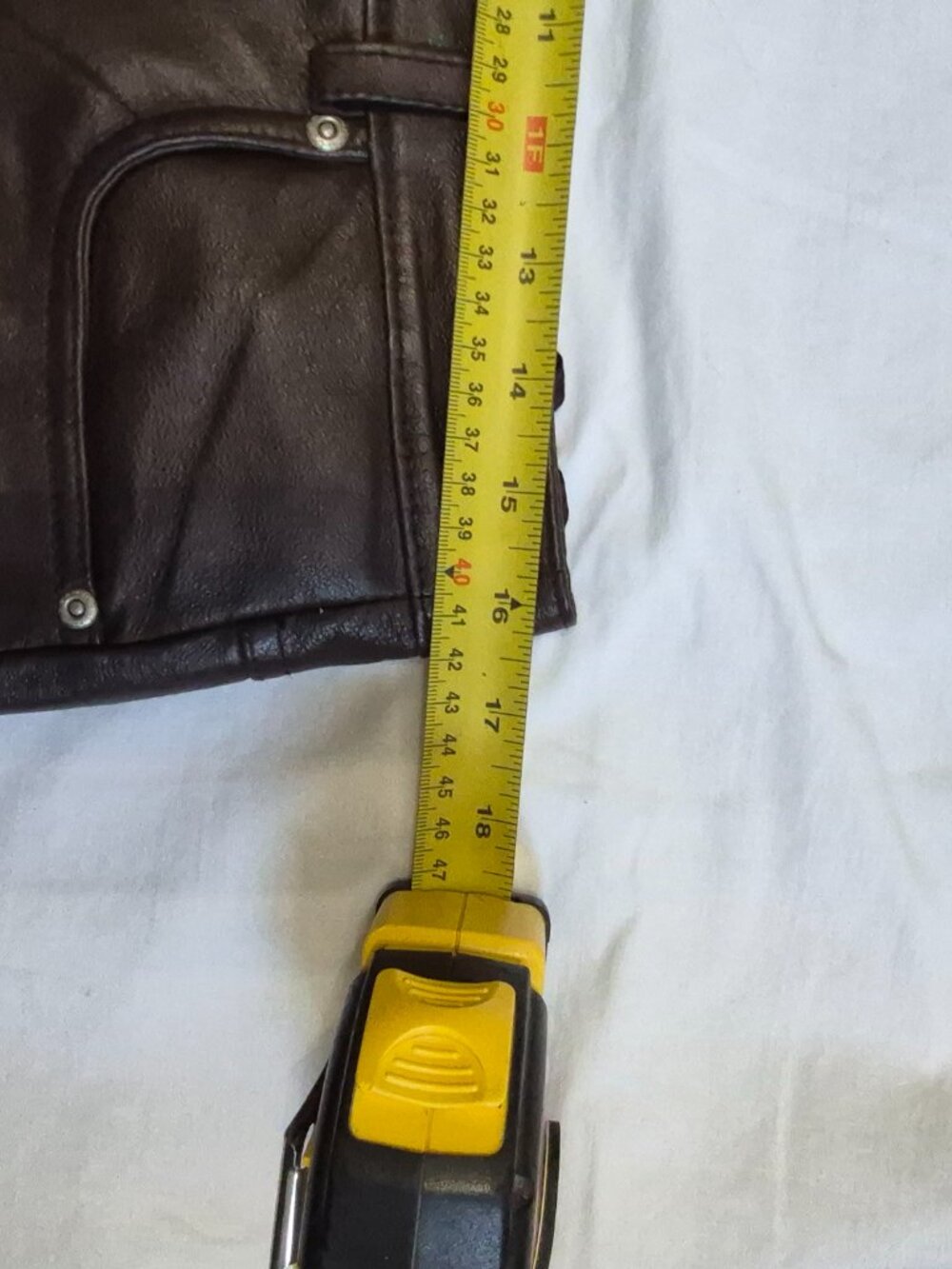Genuine leather Jeaneology pants size 12 - Picture 4 of 8